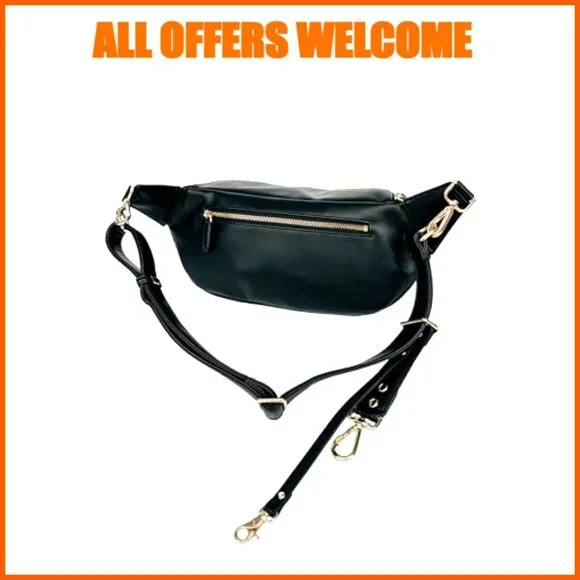 Vegan Leather Crossbody Camera Bag with Protective Suede Interior